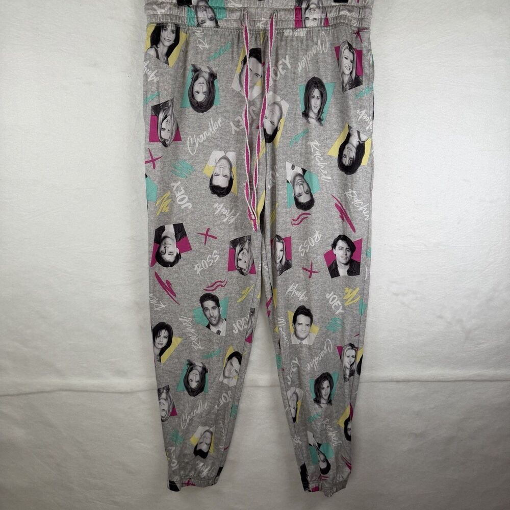 Friends TV Official Womens Pajama Pant Lounge Bottom Jogger PJs 90’s Y2K Sz‎ S